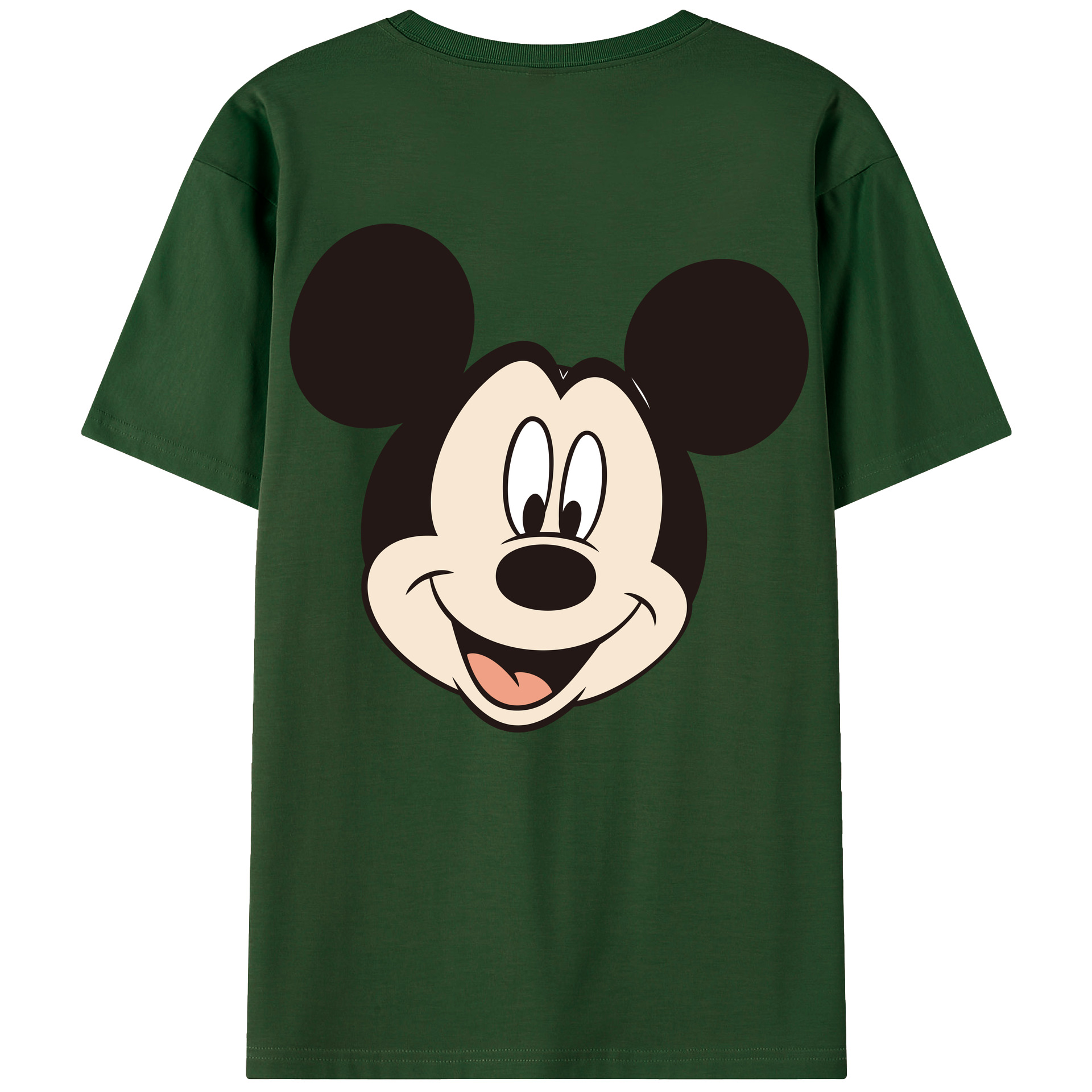 （画像用） ミッキーマウス Mickey Mouse 綿100％半袖Tシャツ（背面プリント）